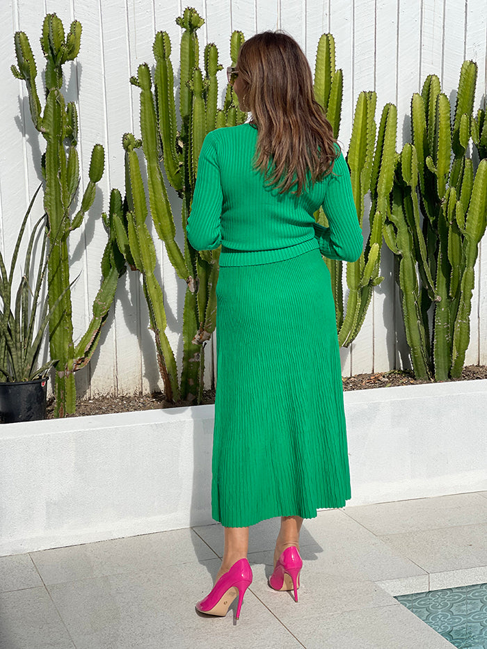 Abbie Knit Skirt - Green