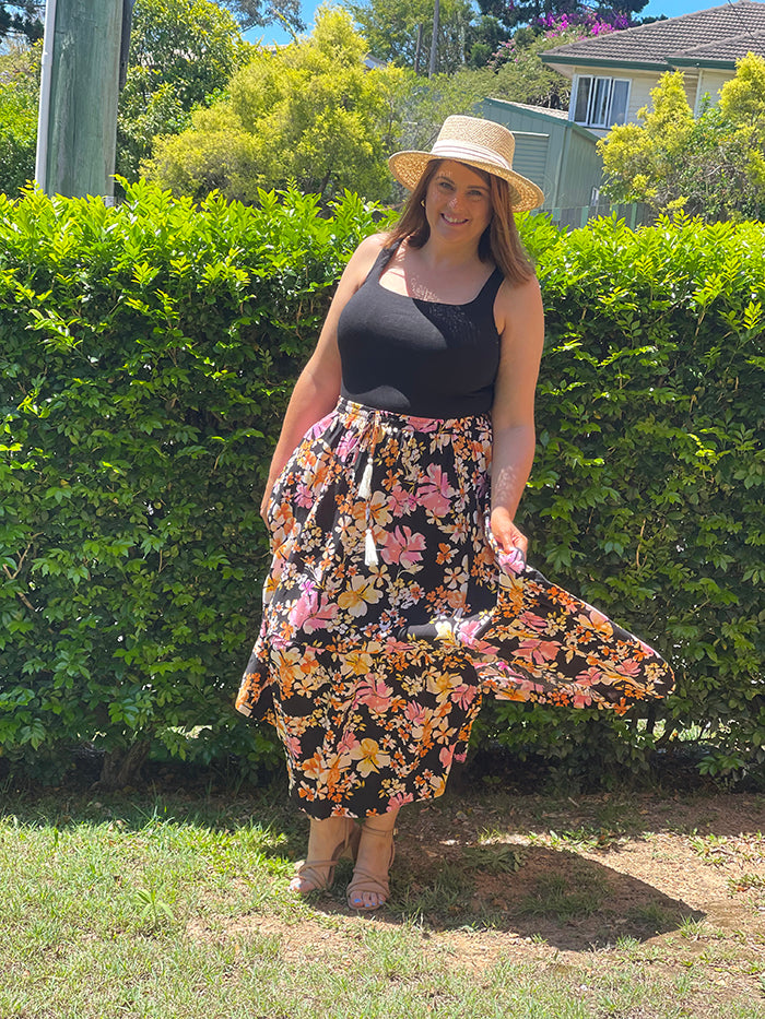 Mira Floral Maxi Skirt