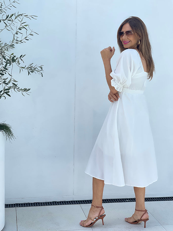Mikaylah Midi Dress - White