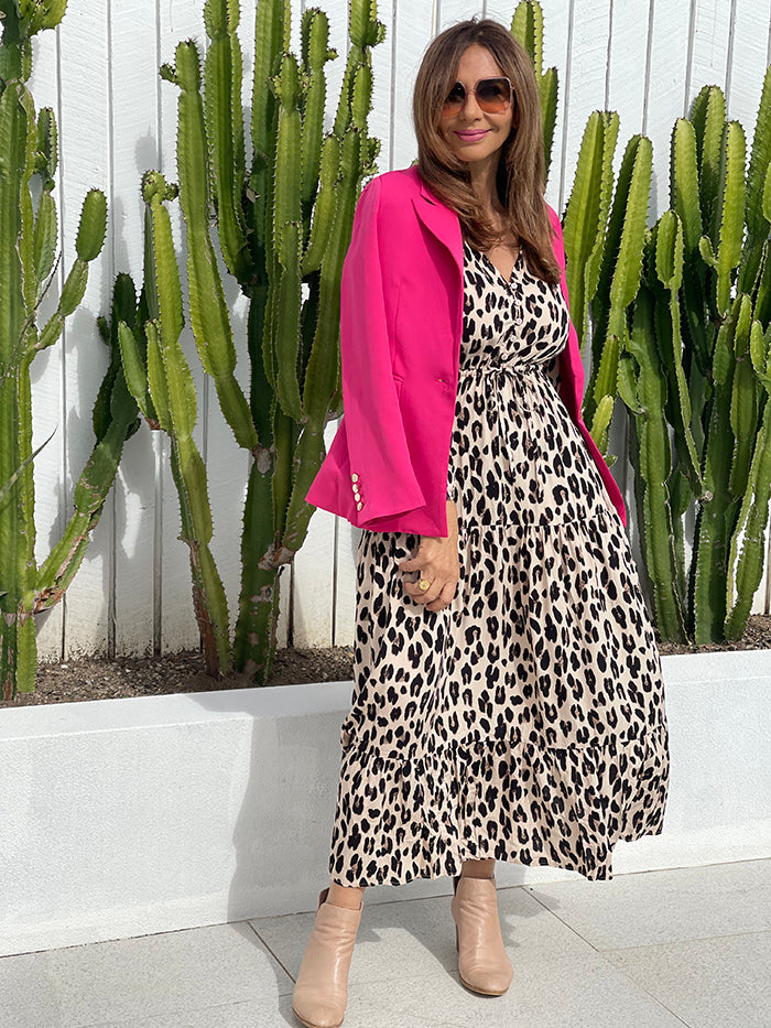 Nisha Leopard Maxi Dress