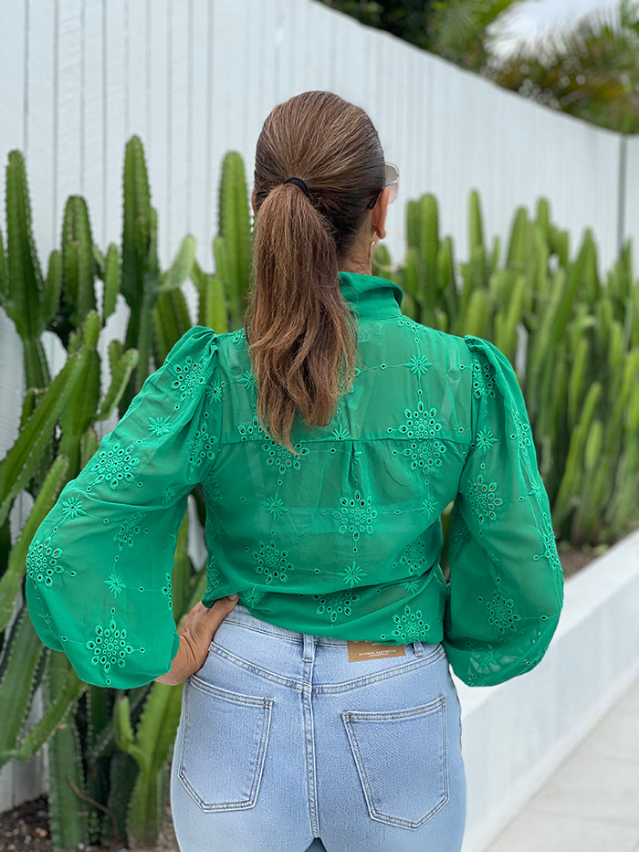 Elise Shirt - Emerald