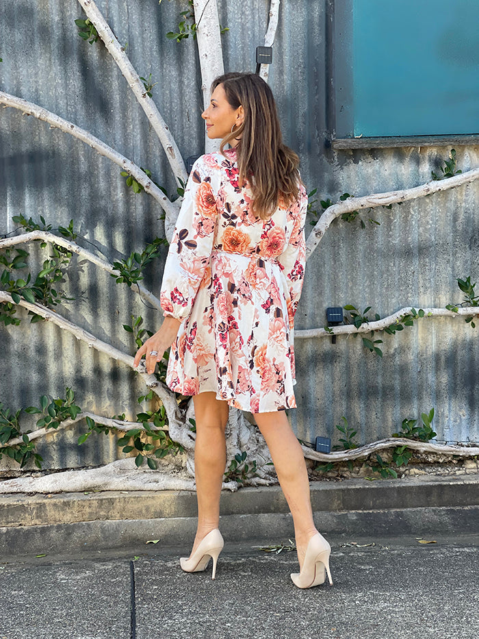 Vera Floral Linen Dress