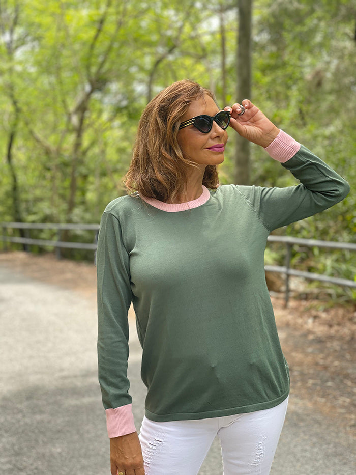 Petra Solid Knit - Moss