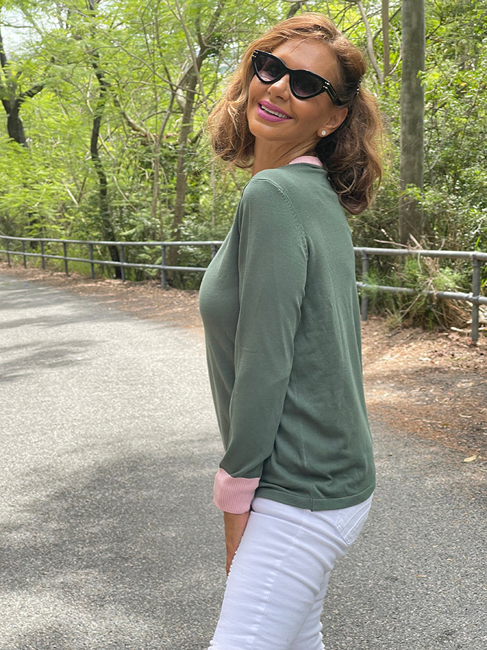 Petra Solid Knit - Moss