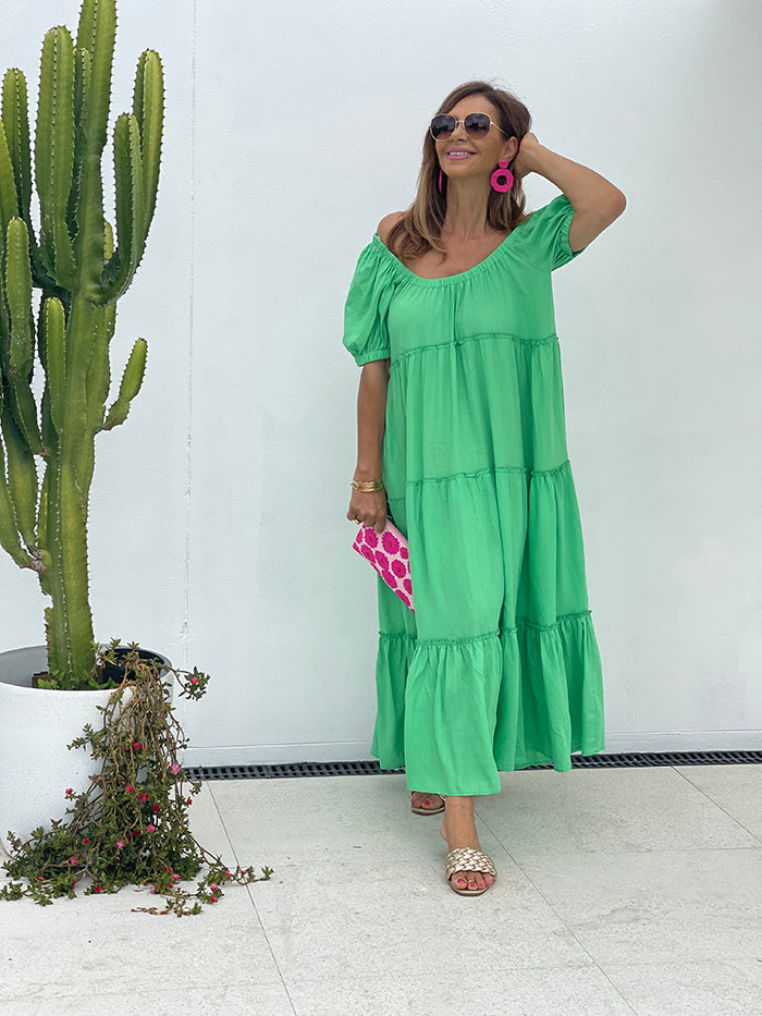 Erii Bright Green Dress