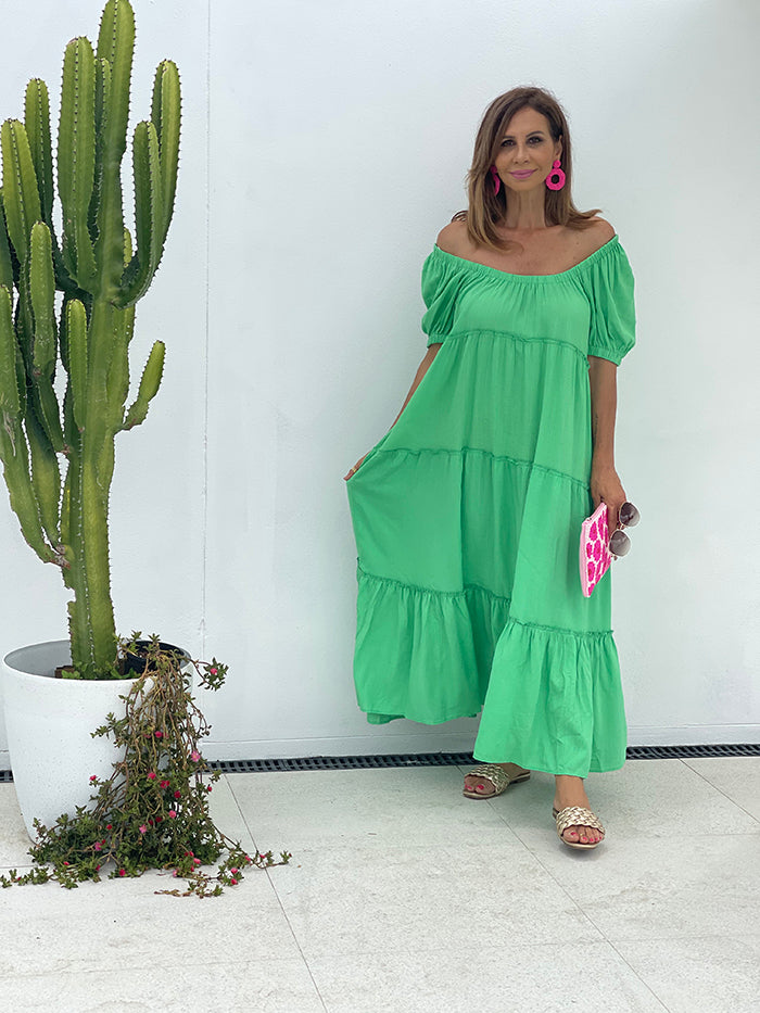 Erii Bright Green Dress