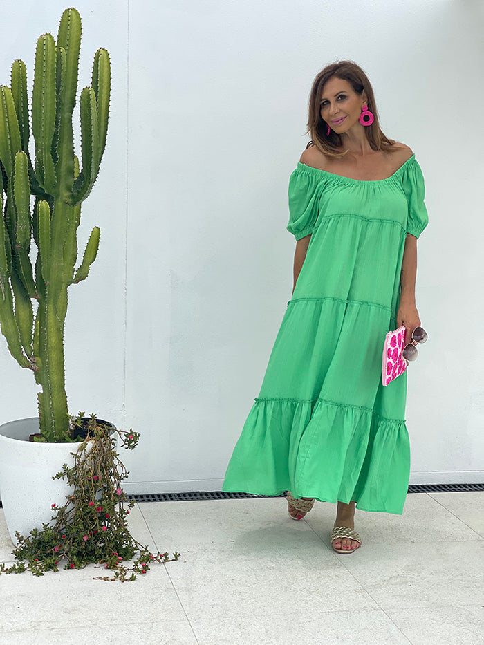 Erii Bright Green Dress