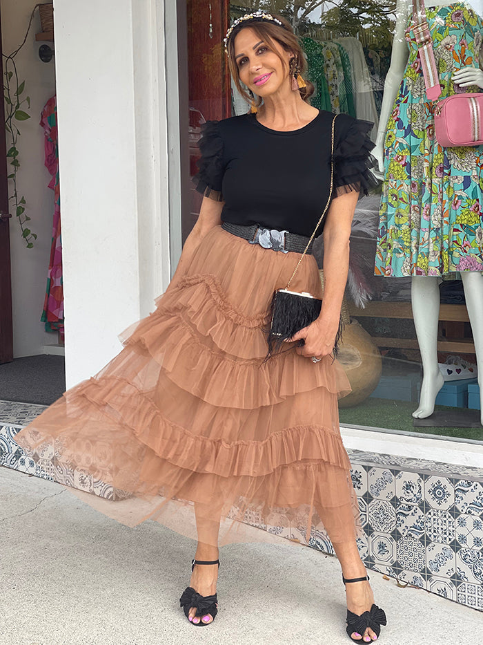 Brahminy Tulle Skirt