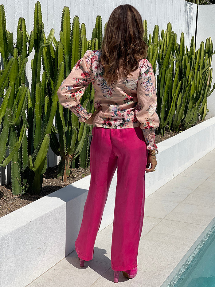 Frankie Cupro Pants - Pink