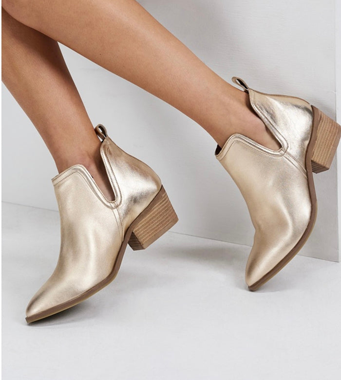 Jungle Ankle Boot - Washed Gold