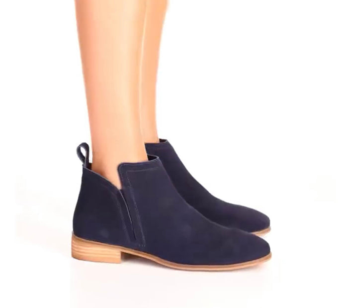 Sine Ankle Boot - Navy