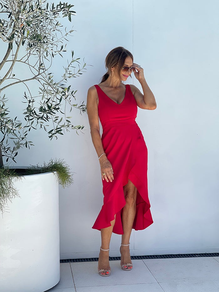 Rosellia Dress - Red