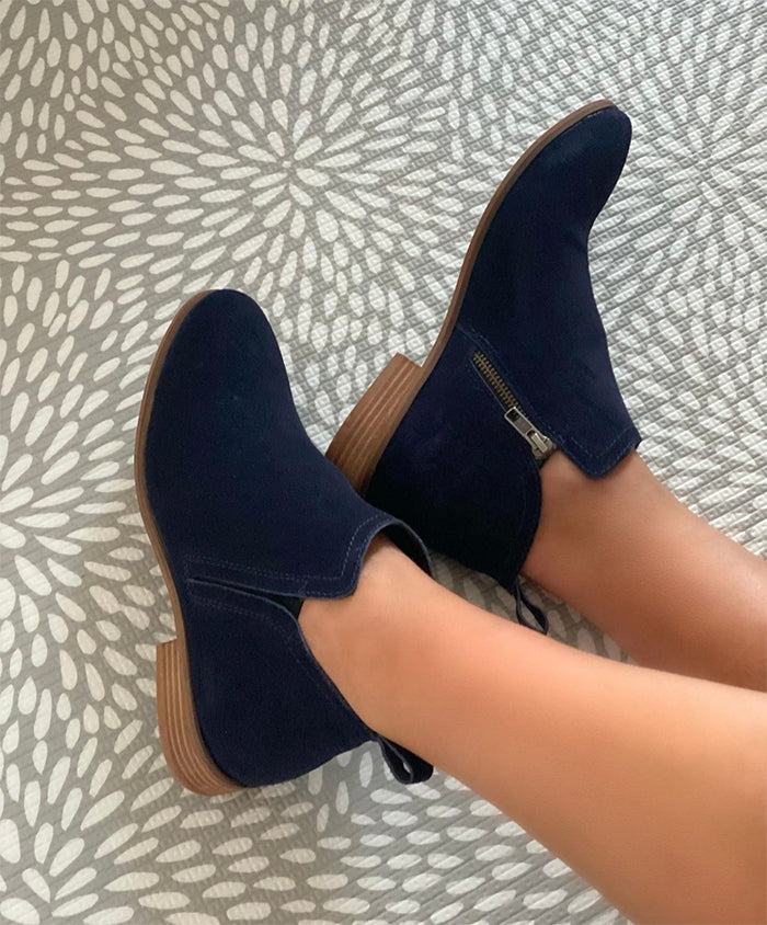 Sine Ankle Boot - Navy