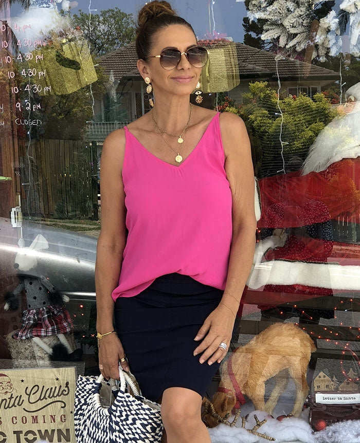 Navy Basic Skirt