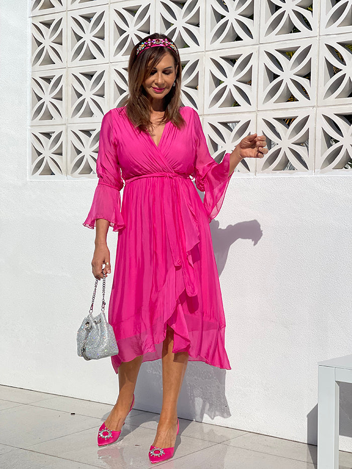 Chirah Dress - Hot Pink