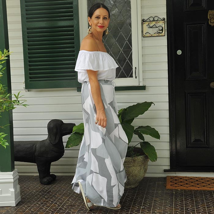 Maya Maxi Skirt - Grey