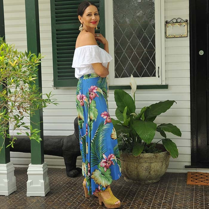 Maya Maxi Skirt - Tropical