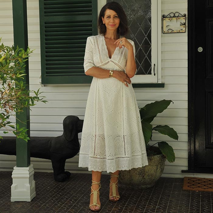 White Mykonos Sea Dress