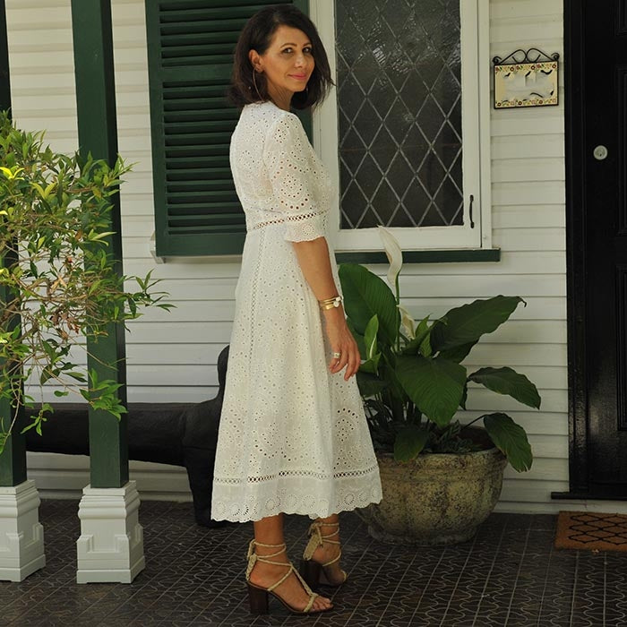 White Mykonos Sea Dress