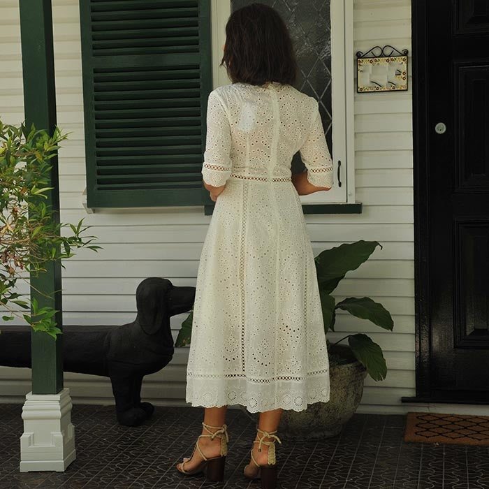 White Mykonos Sea Dress