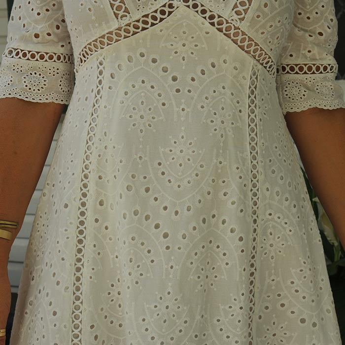 White Mykonos Sea Dress