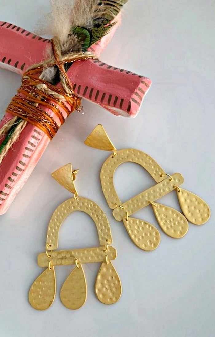 Esmeralda Gold Earring