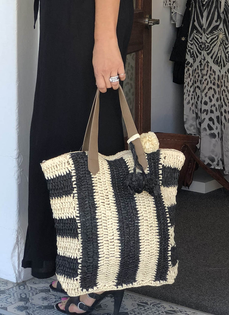 Stripe Crochet Bag