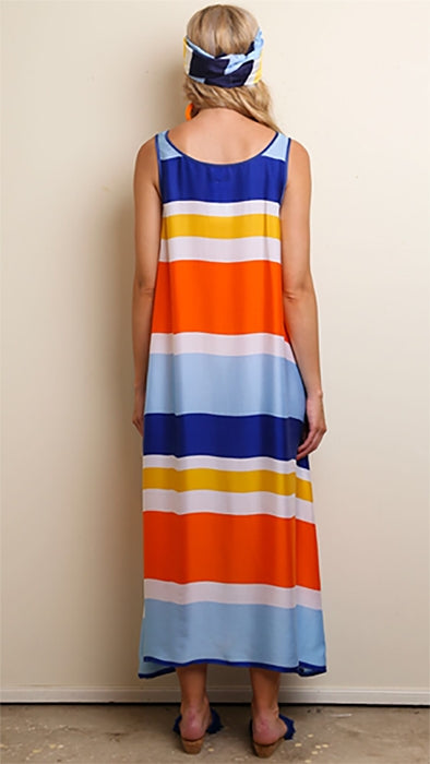 Cuba Stripe Maxi Dress