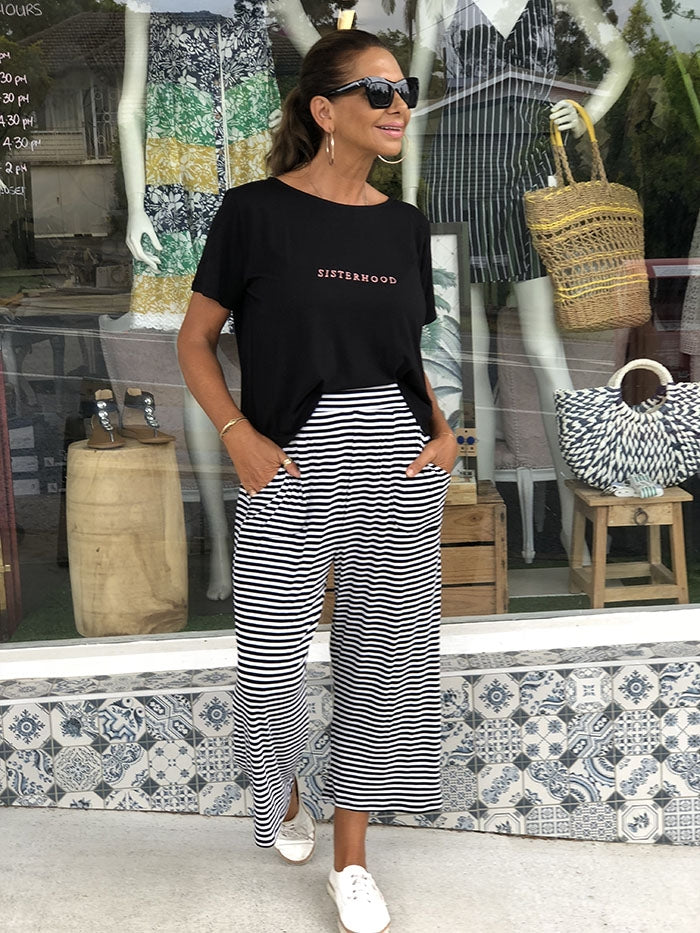 Luqa Pants - Black and White