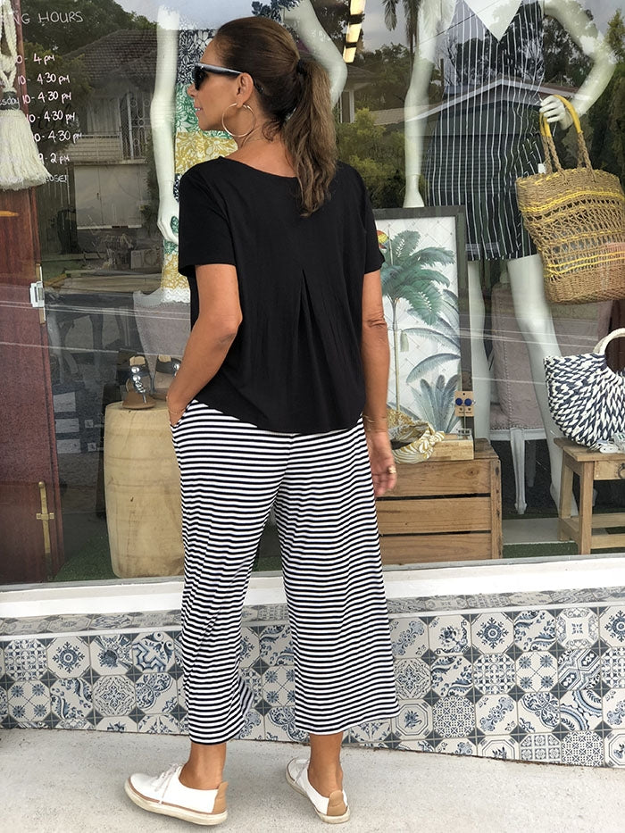 Luqa Pants - Black and White