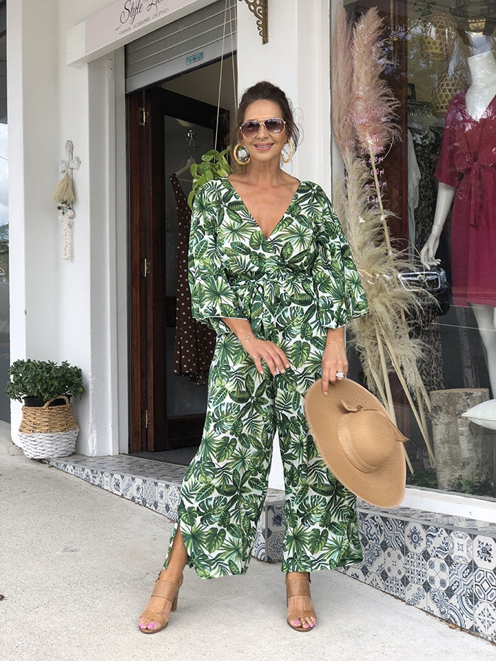 Bahamas Jumpsuit - Palm