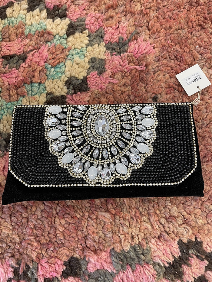 Black Crystal Clutch