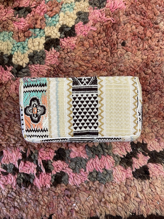 Pom Pom Rectangle Clutch