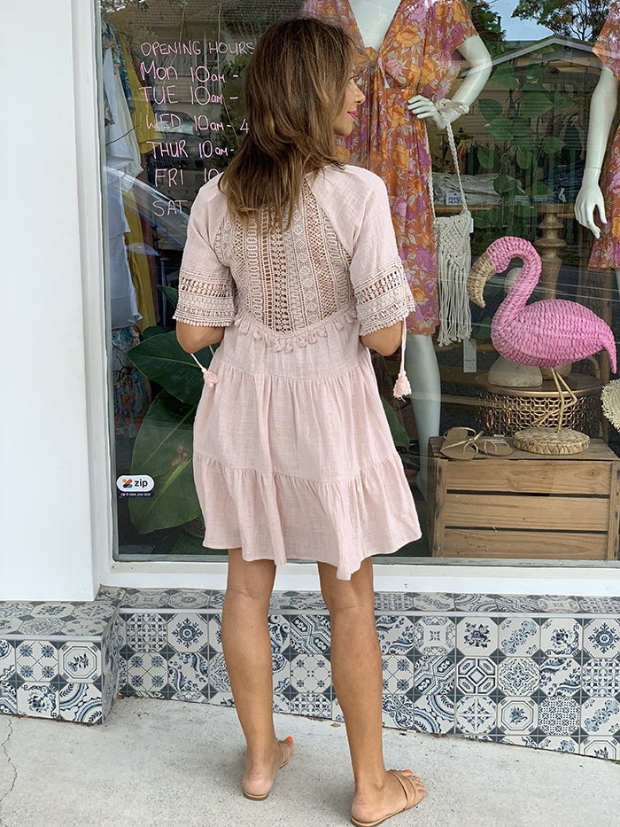 Romina Dress - Dusty Pink