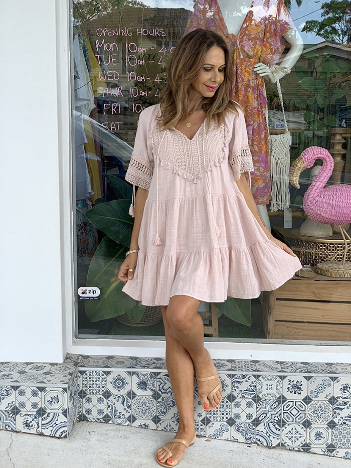 Romina Dress - Dusty Pink