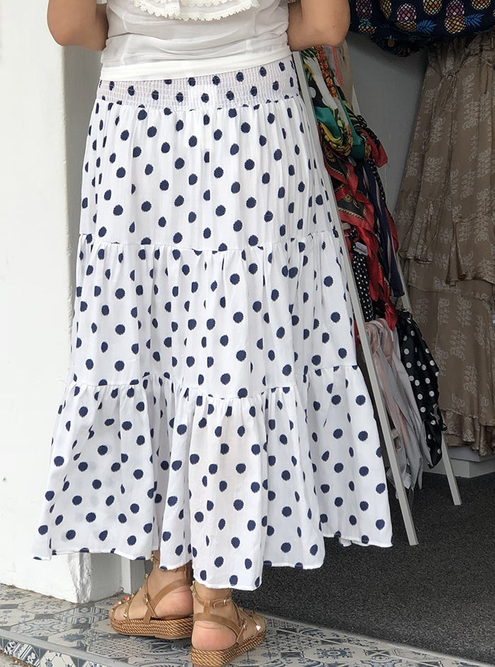 Polka Blue Skirt