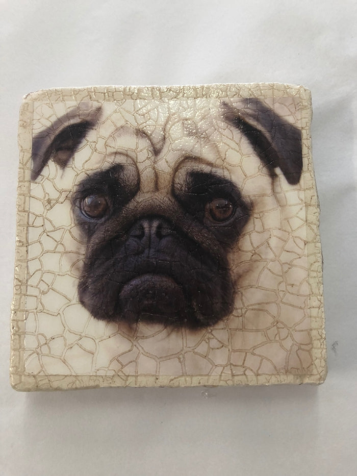 Small Square Pug Plaque