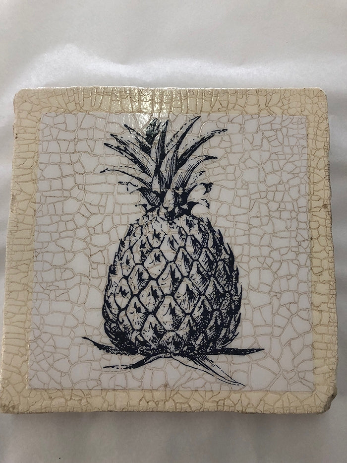 Large Square Pineapple Plaque