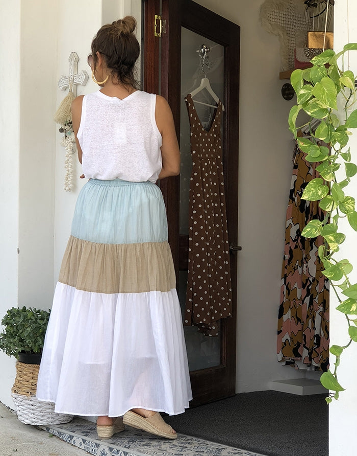 Island Maxi Skirt - Stripe