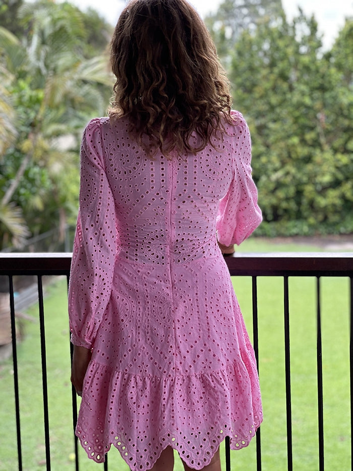 Pink Anglaise Dress