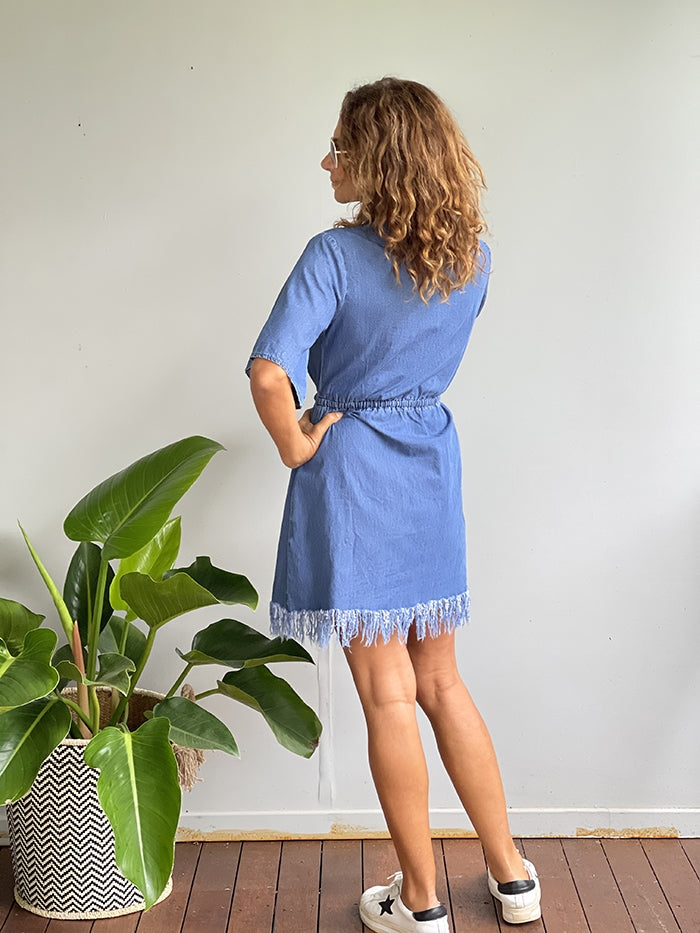 Mid Blue Denim Dress