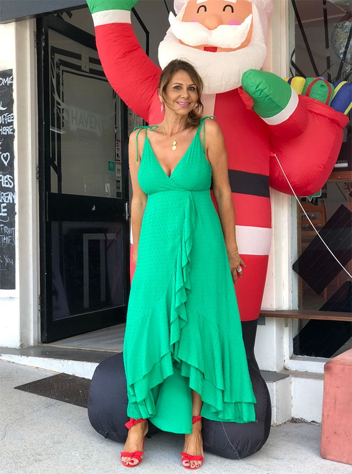 Festive Fiesta Dress - Green