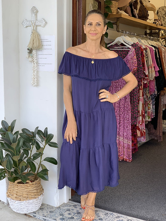 Kamirina Dress - Navy