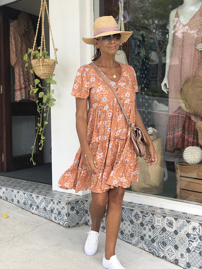 Atalia Sundress - Rust