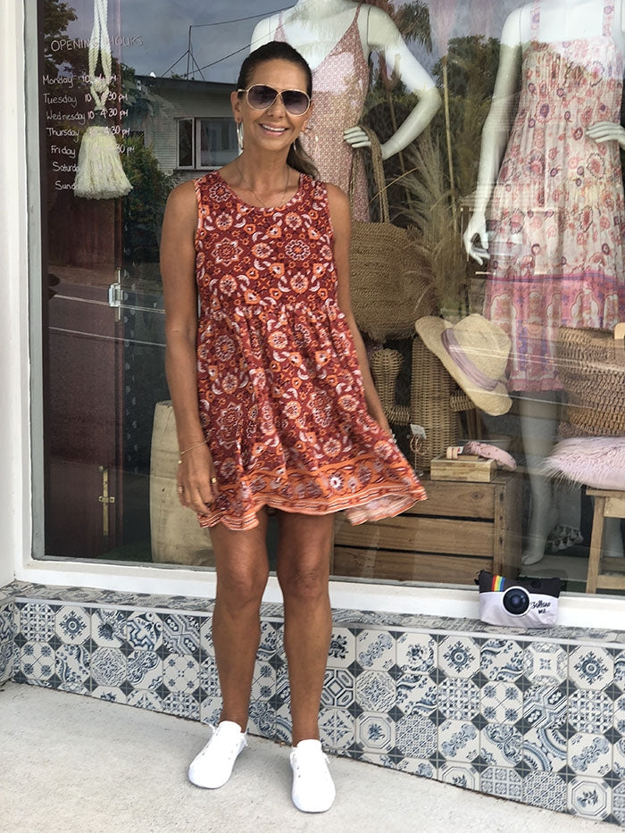 Rust Rosanna Dress