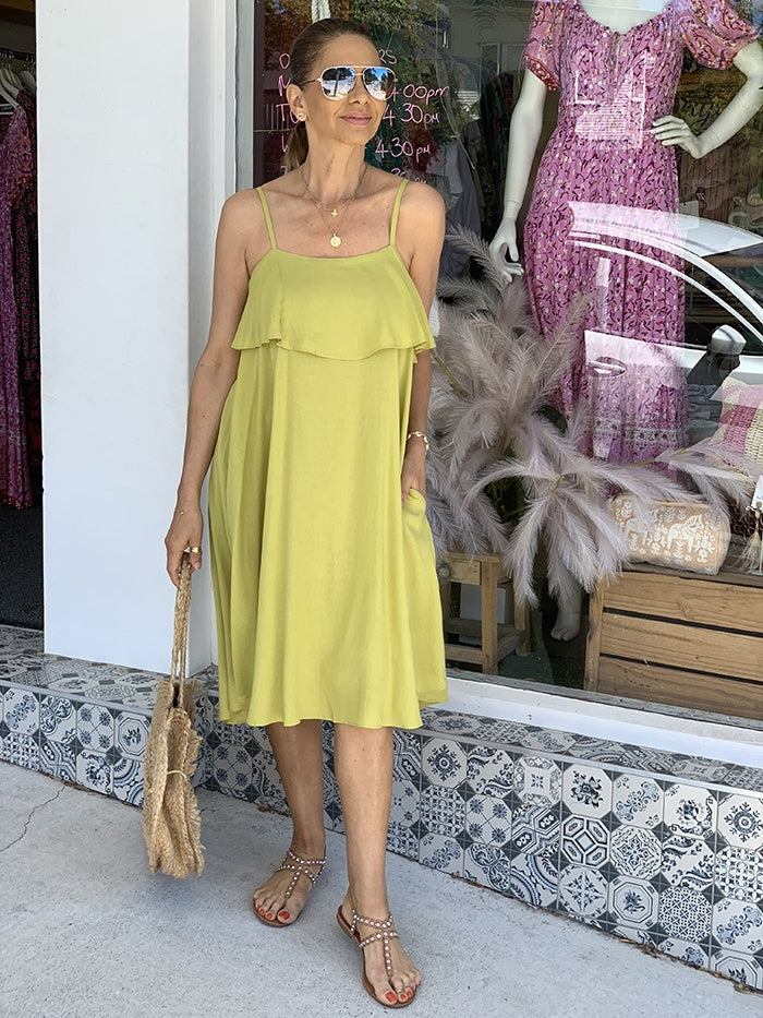Paradise Dress - Lime