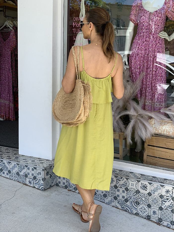 Paradise Dress - Lime