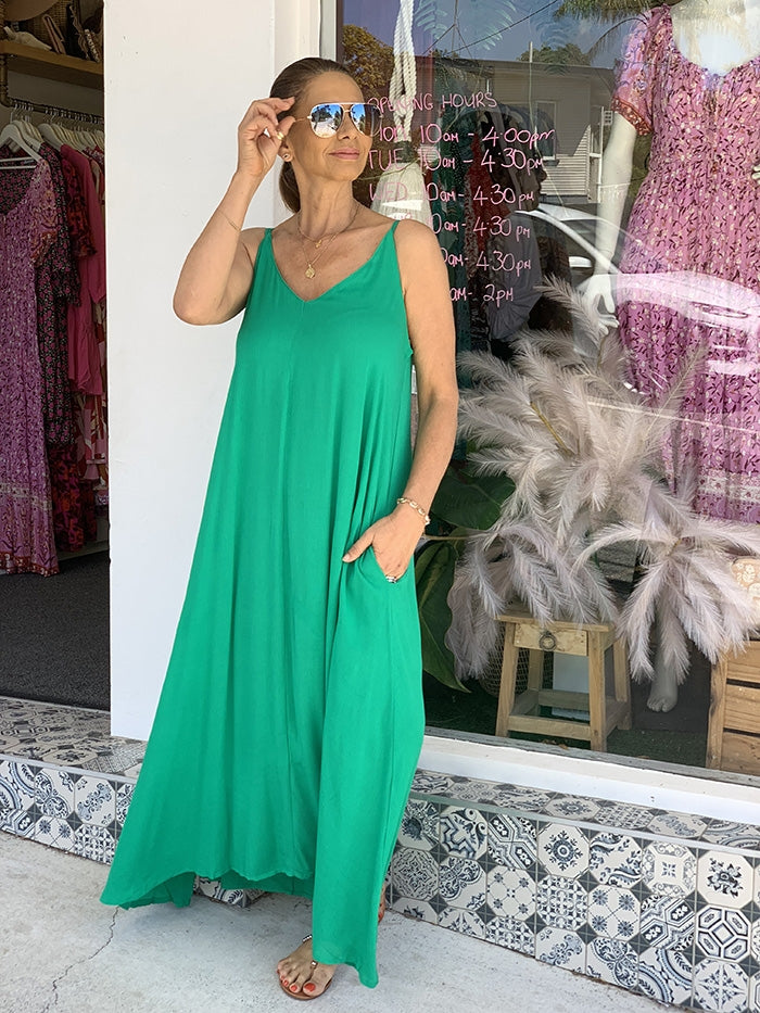 Evali Tie Back Maxi - Green