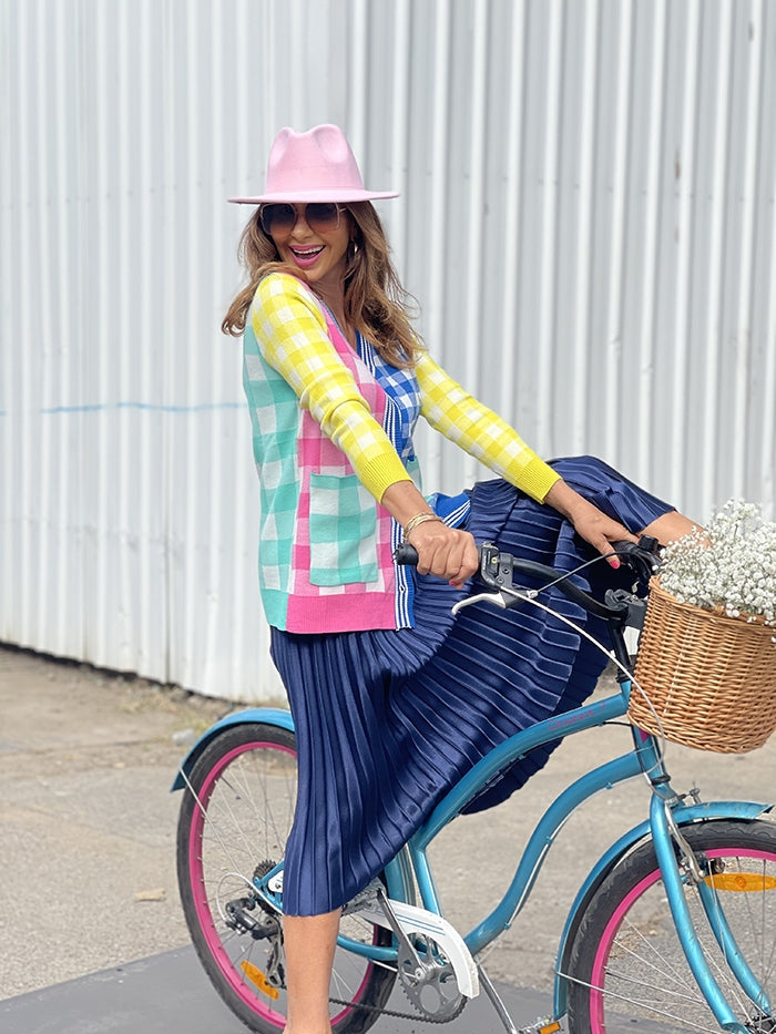 Gingham Cardigan