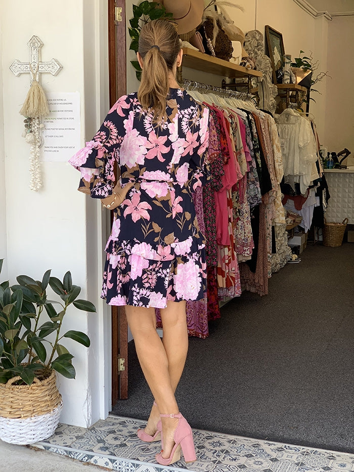 Navy Wildbloom Dress